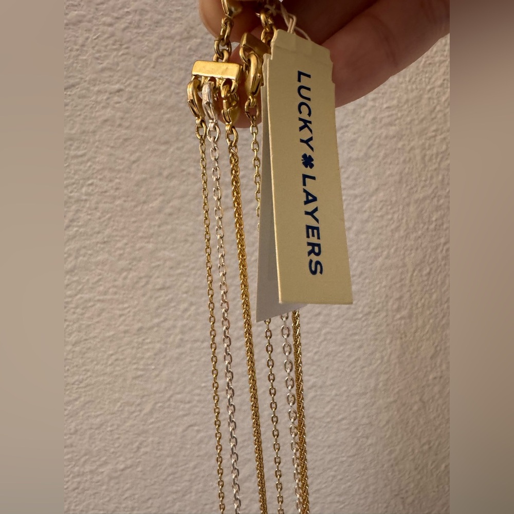 Lucky Brand Two Tone Layer Necklace - Picture 5 of 6